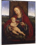 The Madonna and Child enthroned by Cornelis van (after) Cleve
