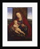 The Madonna and Child enthroned by Cornelis van (after) Cleve