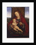 The Madonna and Child enthroned by Cornelis van (after) Cleve