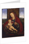 The Madonna and Child enthroned by Cornelis van (after) Cleve