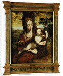 The Madonna and Child in a landscape by Cornelis van Cleve