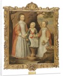 Portrait of the three children of George Preston of Holker, 1650 by Gerrit van Honthorst