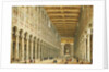 Interior of San Paolo Fuori le Mura, looking towards the altar by Giovanni Paolo Pannini or Panini