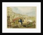 An Inexperienced Palanquin Rider, Tom Shaw Hiring a Palanquin on the Esplanade, Calcutta by Charles D'Oyly