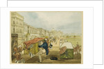 An Inexperienced Palanquin Rider, Tom Shaw Hiring a Palanquin on the Esplanade, Calcutta by Charles D'Oyly