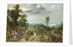 A cavalry battle by Peeter Snayers