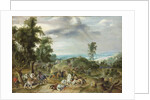 A cavalry battle by Peeter Snayers