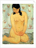 Seated nude by Mitsutani Kunishiro