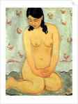 Seated nude by Mitsutani Kunishiro