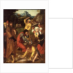 The Israelites Gathering Manna by Master of the Holy Blood