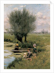By the Riverside by Emile Claus