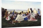 Sunday in Bellevue, 1874 by Gabriel-Amable de Lafoulhouze