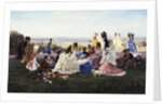 Sunday in Bellevue, 1874 by Gabriel-Amable de Lafoulhouze
