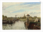 Barge on the Seine at Bougival, 1871 by Camille Pissarro