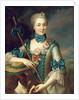 Portrait of a lady, said to be Madame Louise Suzanne Edmee Martel as a shepherdess by French School