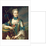 Portrait of a lady, said to be Madame Louise Suzanne Edmee Martel as a shepherdess by French School