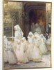 Procession of Young Girls on Confirmation Day, L'hopital de Beaune, 1906 by Henri Jules Jean Geoffroy