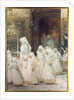 Procession of Young Girls on Confirmation Day, L'hopital de Beaune, 1906 by Henri Jules Jean Geoffroy