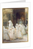 Procession of Young Girls on Confirmation Day, L'hopital de Beaune, 1906 by Henri Jules Jean Geoffroy