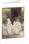 Procession of Young Girls on Confirmation Day, L'hopital de Beaune, 1906 by Henri Jules Jean Geoffroy