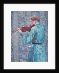 Marie-Anne Weber playing the violin, 1903 by Theo van Rysselberghe