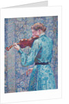 Marie-Anne Weber playing the violin, 1903 by Theo van Rysselberghe