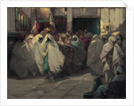 Tunisian street scene by Julius C. Rolshoven