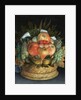 Reversible anthropomorphic portrait of a man composed of fruit by Giuseppe Arcimboldo