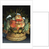 Reversible anthropomorphic portrait of a man composed of fruit by Giuseppe Arcimboldo