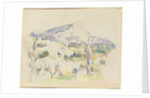 Mont Sainte-Victoire, view of Lauves, 1902-06 by Paul Cezanne