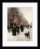 Promenade on a Winter Day, Brussels, 1887 by Frans Gaillard