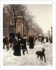 Promenade on a Winter Day, Brussels, 1887 by Frans Gaillard