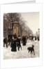 Promenade on a Winter Day, Brussels, 1887 by Frans Gaillard