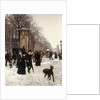 Promenade on a Winter Day, Brussels, 1887 by Frans Gaillard