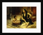 Fellahin and Child by Frederick Arthur Bridgman
