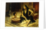 Fellahin and Child by Frederick Arthur Bridgman