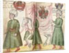Pages from the Album Amicorum of Julius Pflug, including Turkish costume and coats of arms, 1600-13 by European School