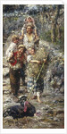 Children with Turkeys by Vicenzo Irolli