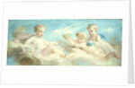 Putti frolicking in the Clouds by Charles Joshua Chaplin