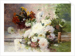 A Still Life with Autumn Flowers by Eugene Henri Cauchois