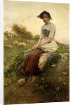 The Shepherdess by Henry Paul Perrault