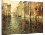 A Venetian Canal Scene by Fritz Thaulow