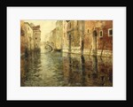 A Venetian Canal Scene by Fritz Thaulow