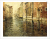 A Venetian Canal Scene by Fritz Thaulow