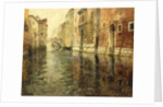 A Venetian Canal Scene by Fritz Thaulow