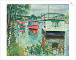House Boats, Loch Lomond by George Leslie Hunter