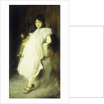 Portrait of a Young Girl with her Dog, 1908 by Joszi Arpad Koppay