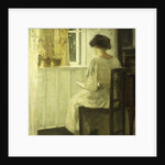 A Woman Reading in a Sunlit Interior by Carl Holsoe