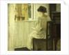 A Woman Reading in a Sunlit Interior by Carl Holsoe