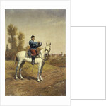 Cavalryman on a White Charger, 1907 by Etienne Prosper Berne-Bellecour